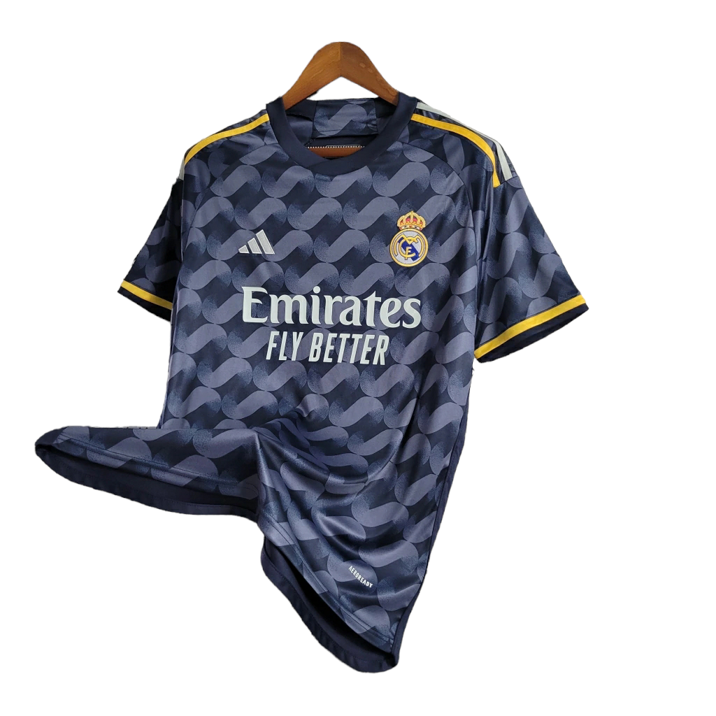 Real Madrid Away Shirt 23/24 - Adidas Men's Fan Shirt - Grey