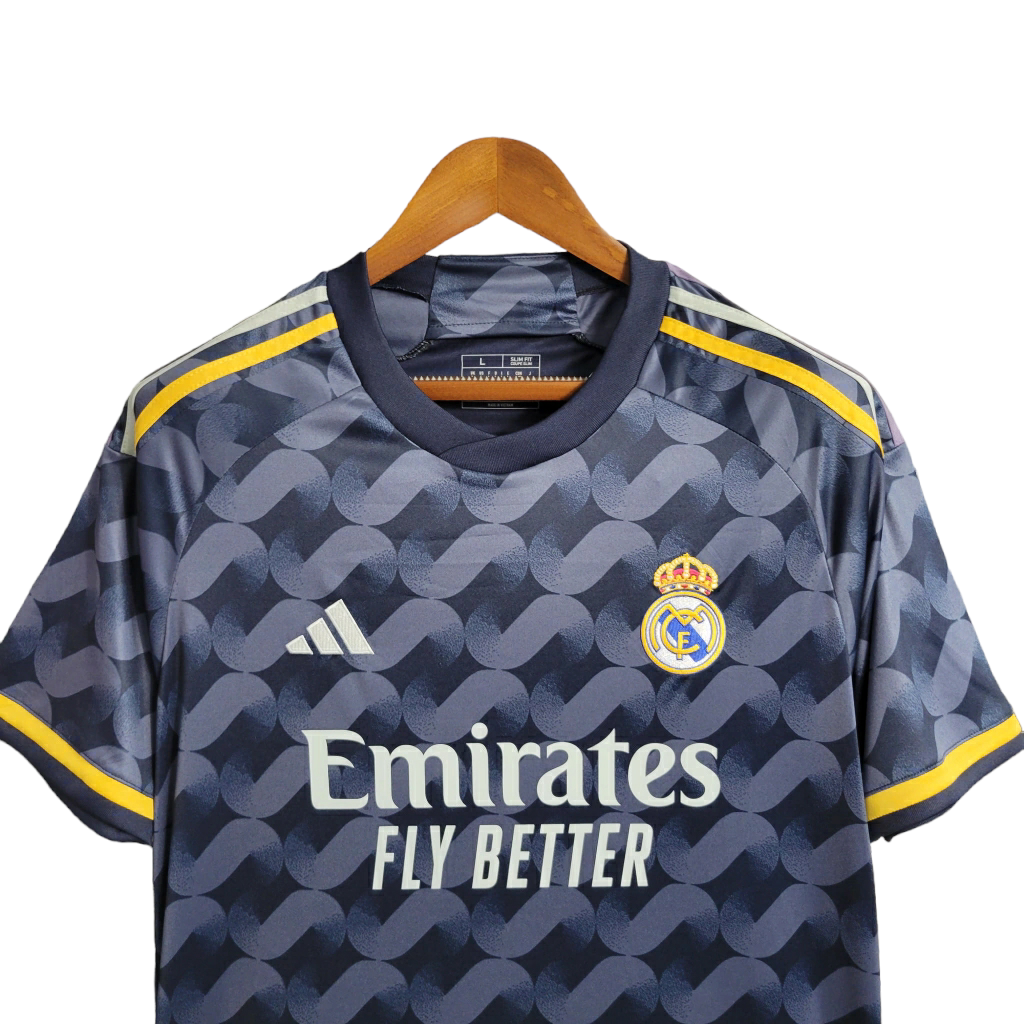 Real Madrid Away Shirt 23/24 - Adidas Men's Fan Shirt - Grey