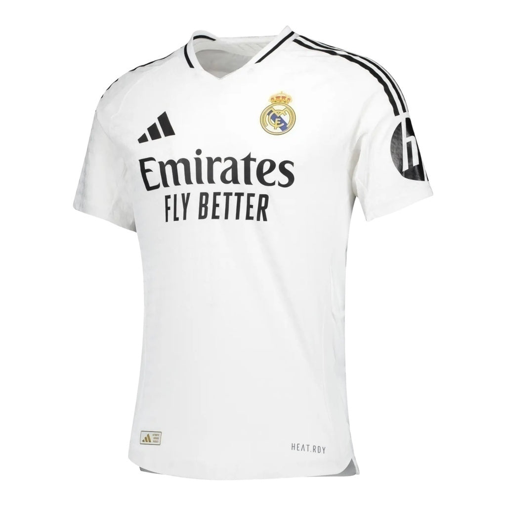 Real Madrid Home Shirt 24/25 - Adidas Men's Fan Shirt - White with black details