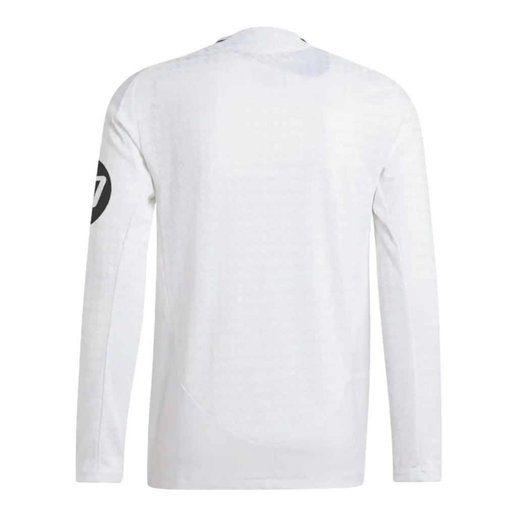 Real Madrid Home 24/25 Long Sleeve Shirt - Adidas Men's Fan Shirt - White