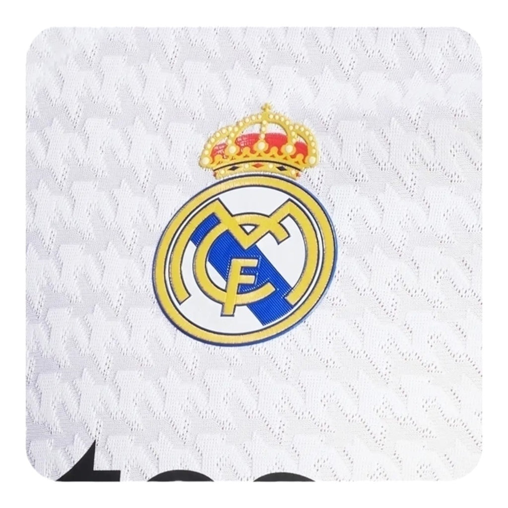 Real Madrid Home 24/25 Long Sleeve Shirt - Adidas Men's Fan Shirt - White