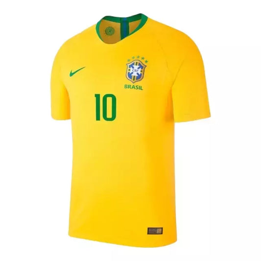 Brazil National Team 2018/19 Retro Shirt - Men's Nike - Yellow with green details