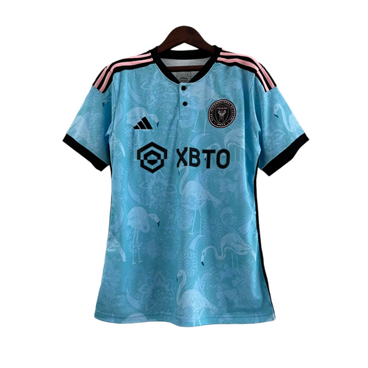 Inter Miami FC Special Edition 23/24 Adidas Women's Fan Jersey - Blue with black details