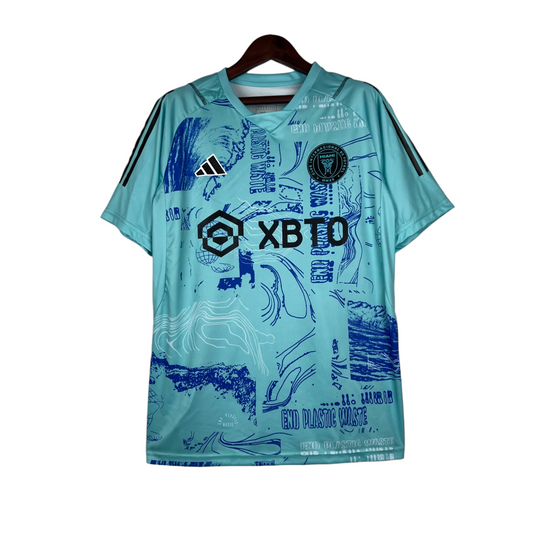 Inter Miami Special Edition 23/24 Shirt - Adidas Men's Fan Shirt - Green with blue details