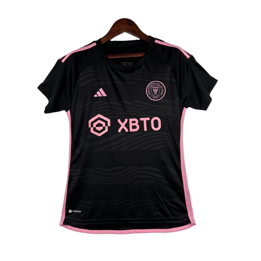 Inter Miami II 23/24 Shirt - Adidas Women's Fan - Black with pink details