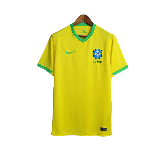 Brazil National Team Home Shirt 23/24 - Nike Men's Fan Shirt - Yellow with green details