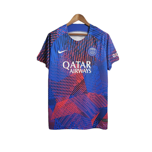 Psg Training Shirt 22/23 - Nike Men's Fan Shirt - Blue and red with white details