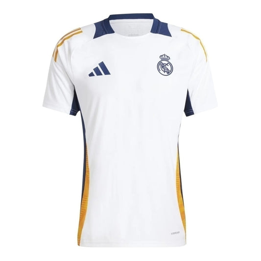Real Madrid Training Shirt 24/25 - Adidas Men's Fan Shirt - White with blue details