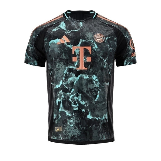 Bayern Munich II 24/25 Shirt - Adidas Men's Fan Shirt - Black with green details