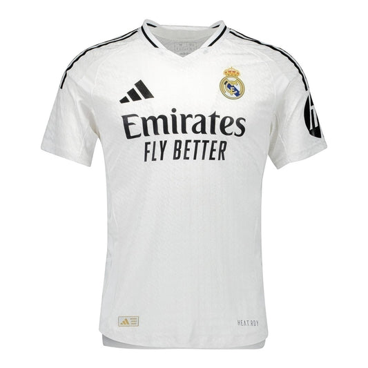 Real Madrid Home Shirt 24/25 - Adidas Men's Fan Shirt - White with black details