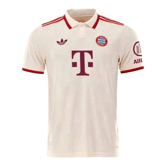 Bayern Munich 24/25 Third Shirt - Adidas Men's Fan Shirt - Beige with red details