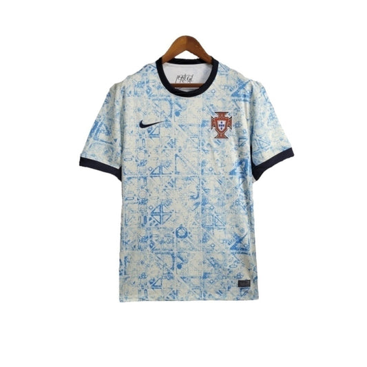 Camisa Portugal II 24/25 - Torcedor Nike Masculina - Branca com detalhes em azul
